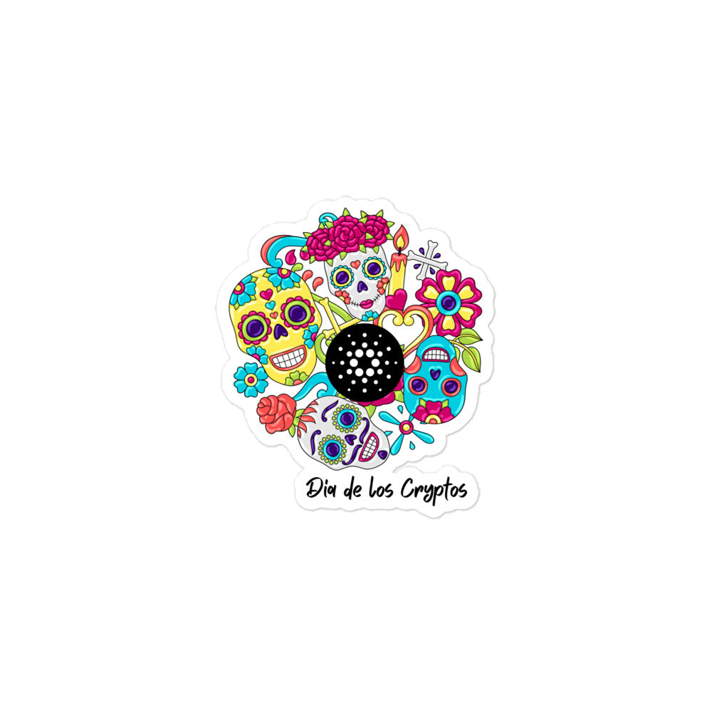 Dia De Los Cryptos (Cardano) Bubble-free stickers