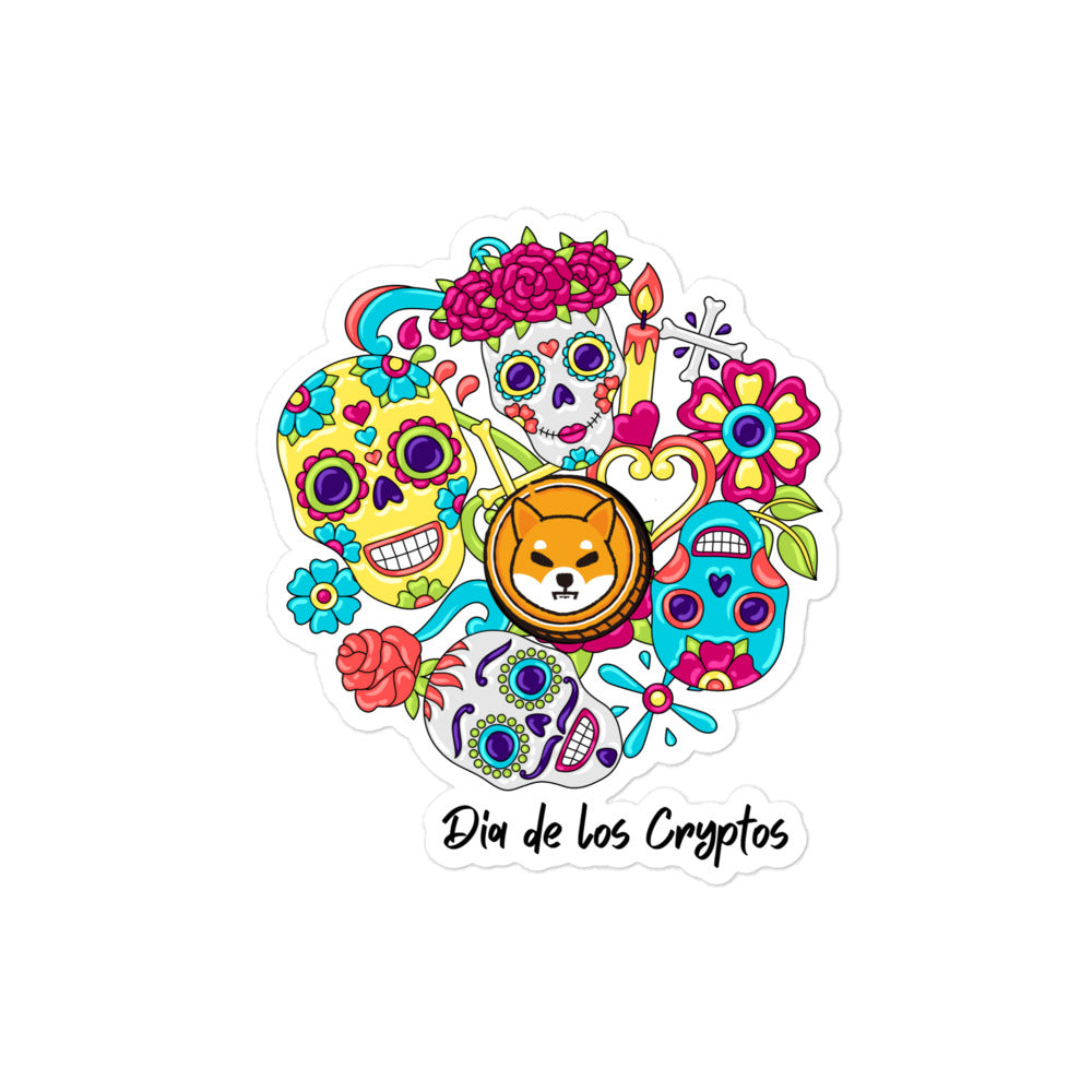 Dia De Los Cryptos (Shiba Inu) Bubble-free stickers