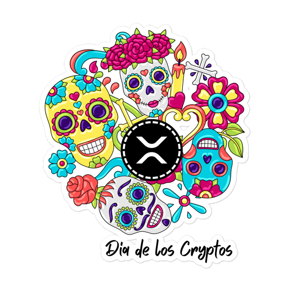 Dia De Los Cryptos (XRP) Bubble-free stickers