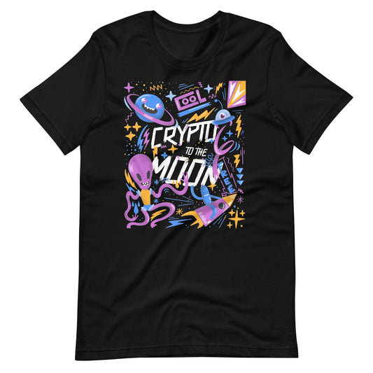 Crypto To The Moon Aliens Unisex t-shirt